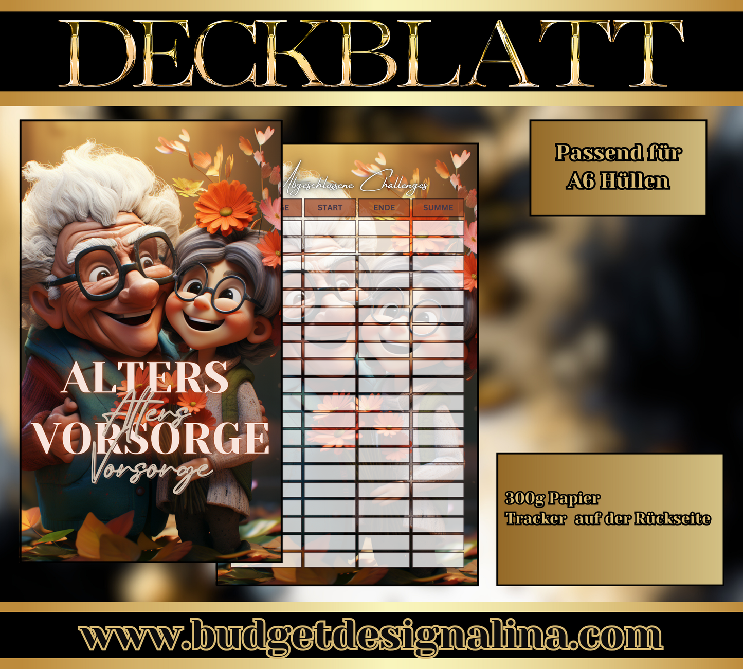 ABVERKAUF Deckblätter für deine Sparziele