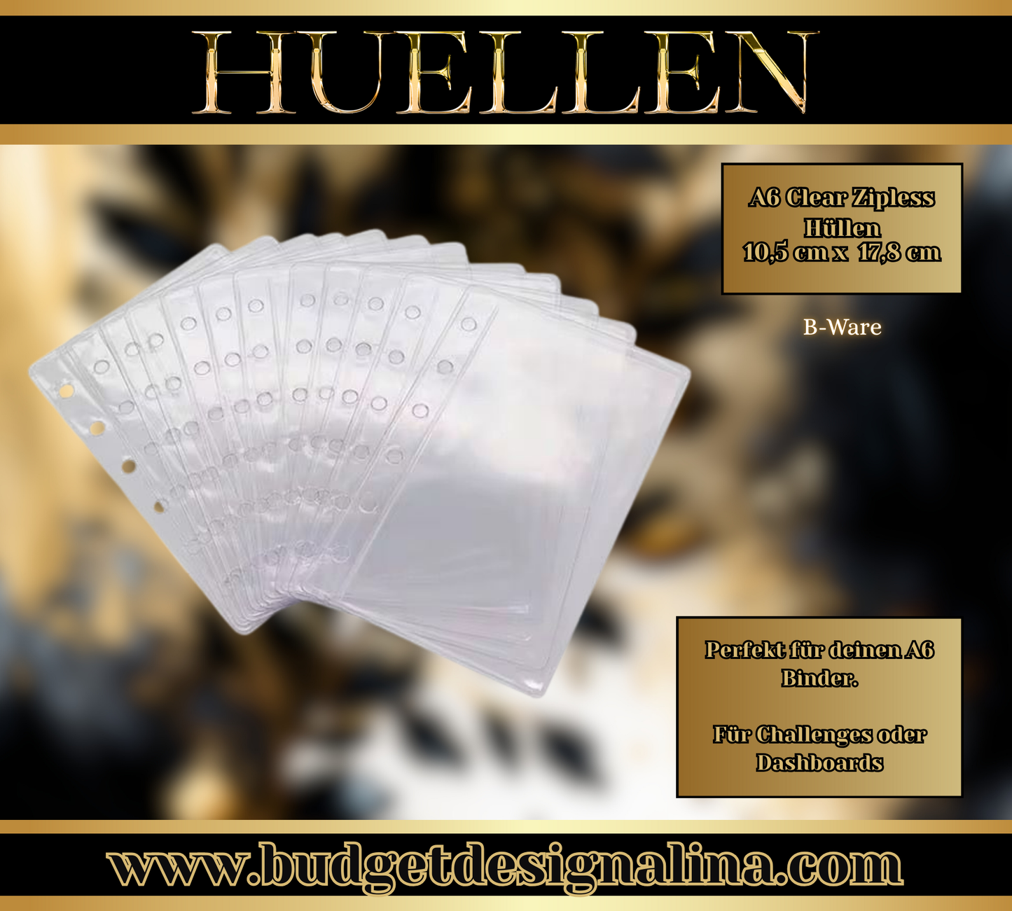 A7 Zipless Hüllen Clear (5er Set) B-Ware