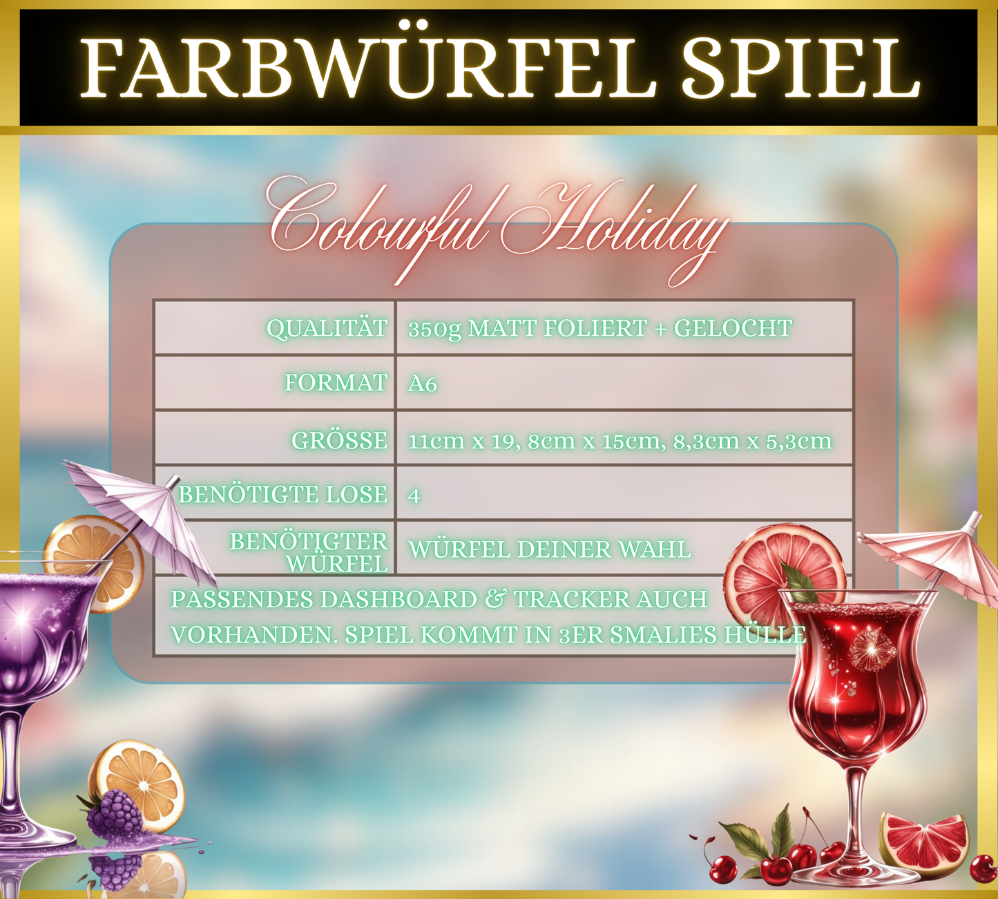Colourful Holiday (komplett matt foliert)
