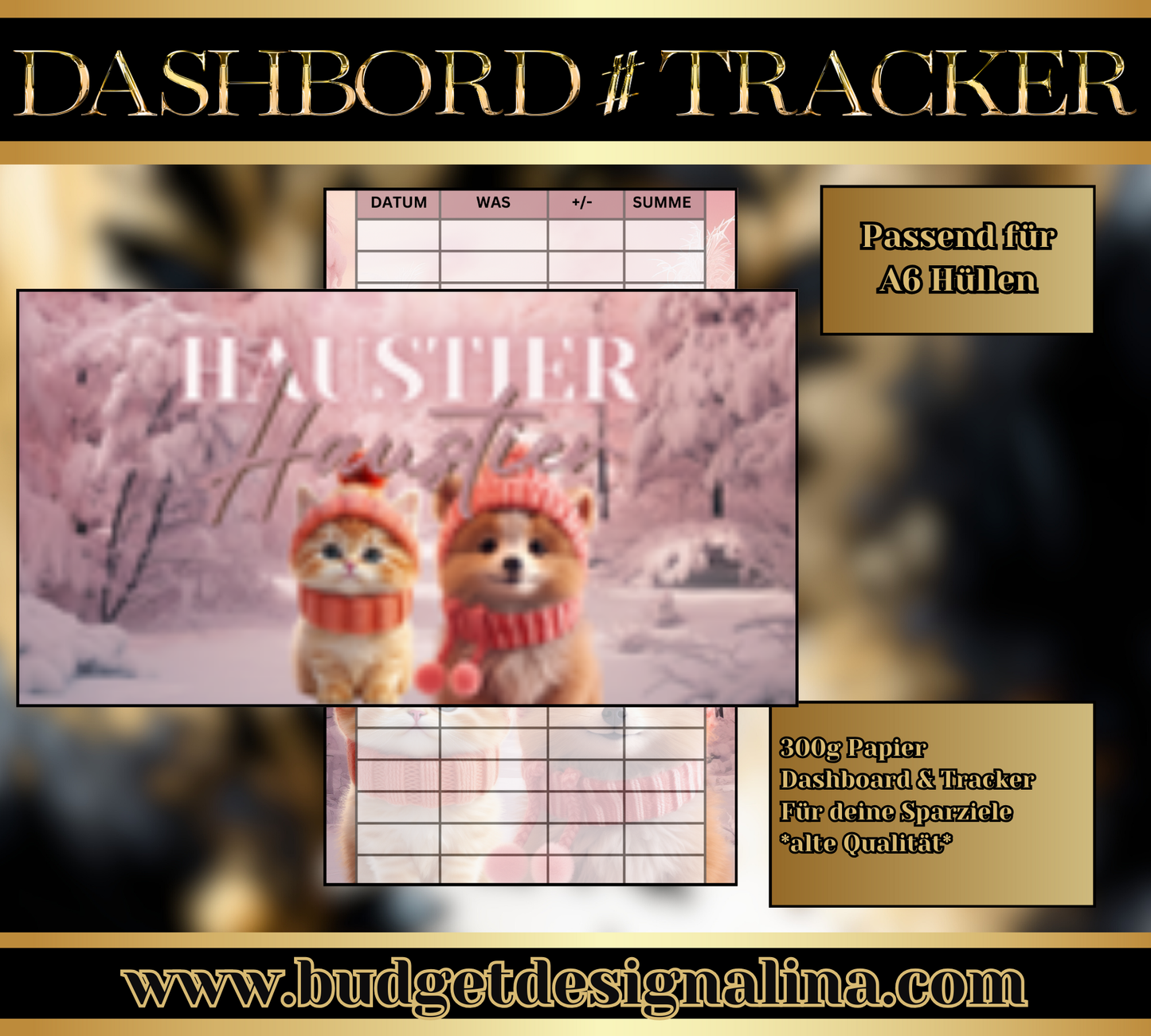 ABVERKAUF Dashboards & Tracker im Set für deine Sparziele