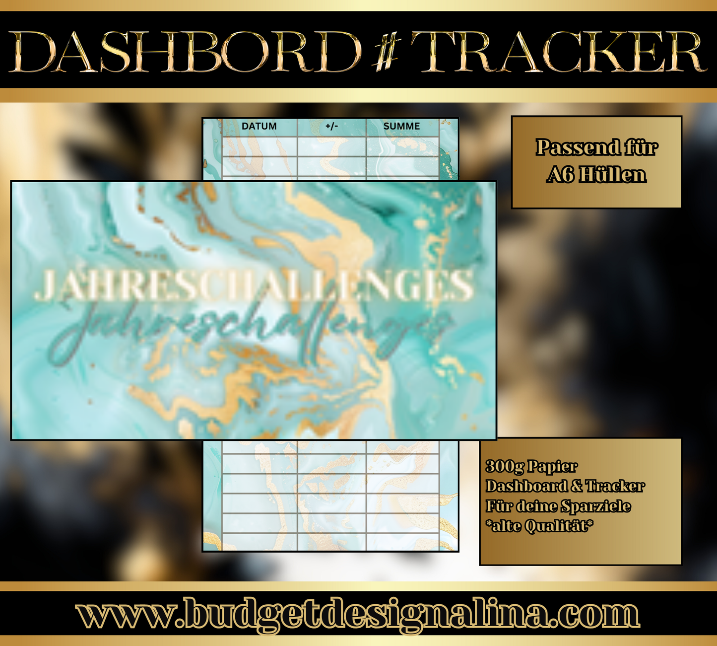 ABVERKAUF Dashboards & Tracker im Set für deine Sparziele