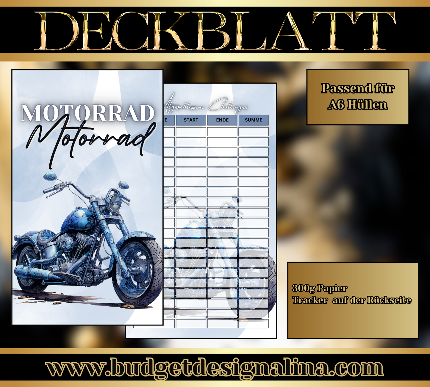 ABVERKAUF Deckblätter für deine Sparziele
