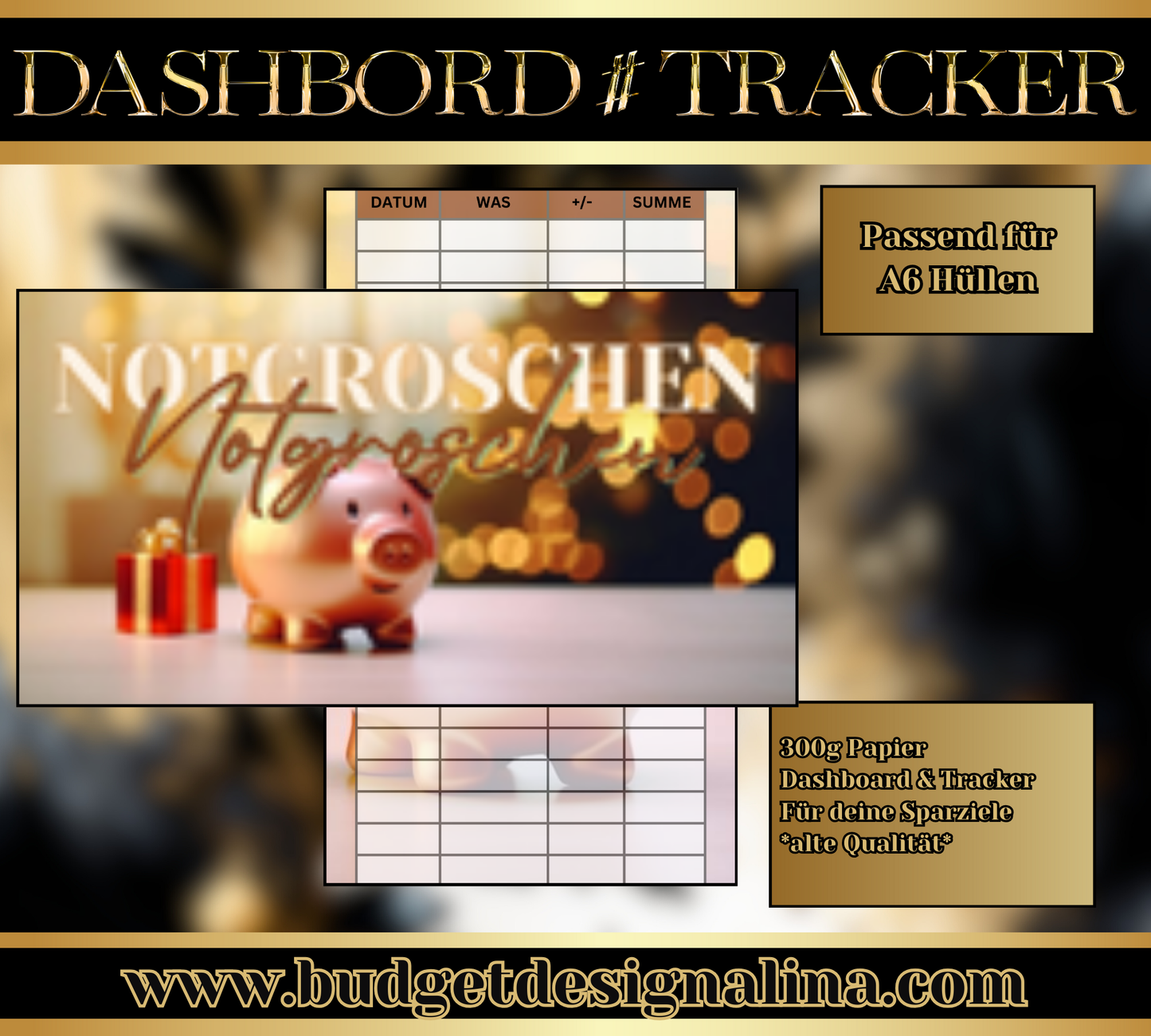 ABVERKAUF Dashboards & Tracker im Set für deine Sparziele