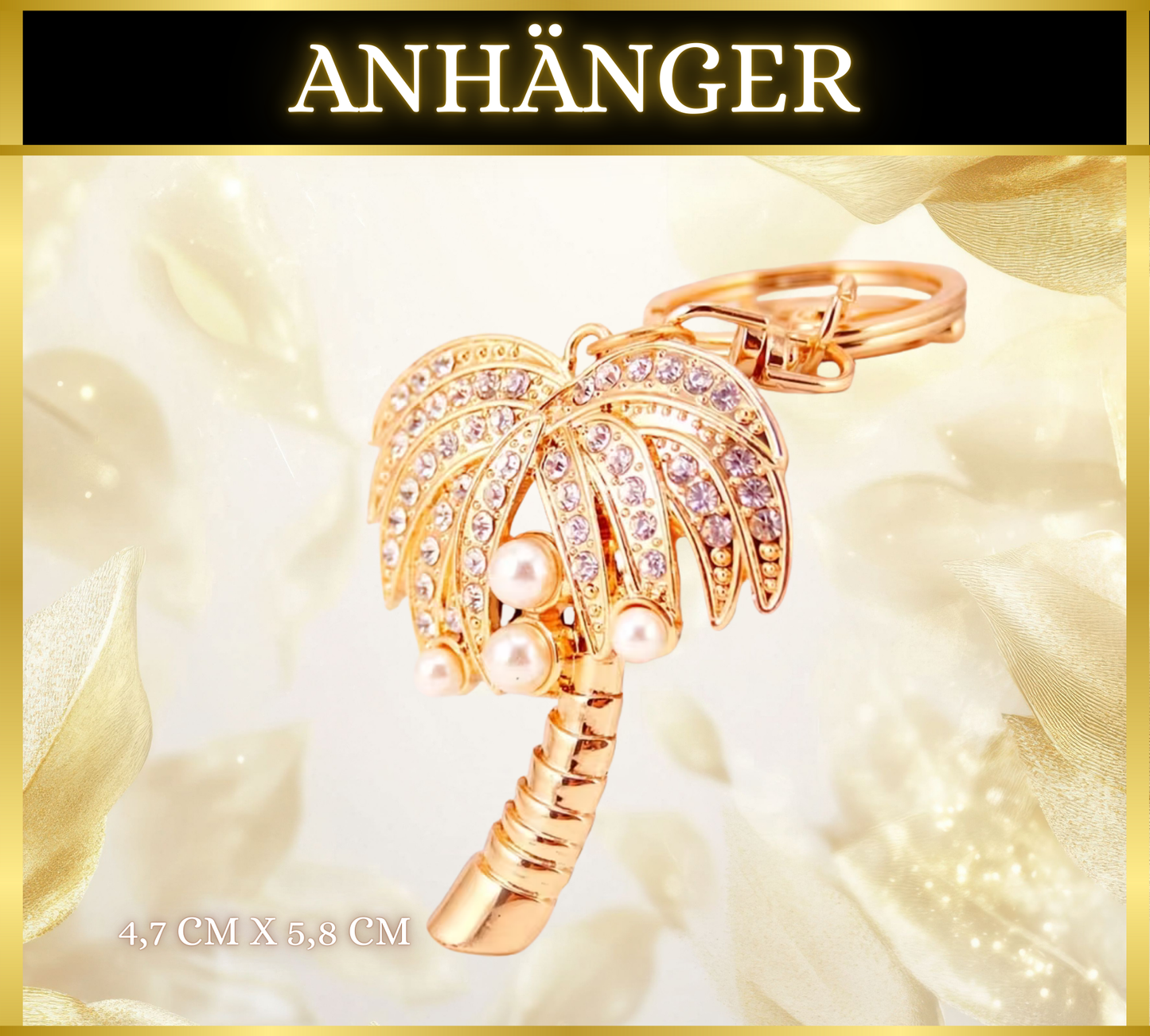 Anhänger Palme Strass