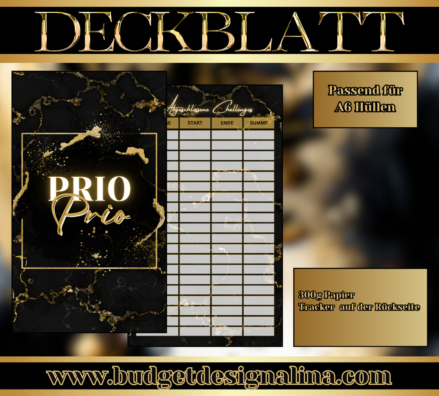 ABVERKAUF Deckblätter für deine Sparziele