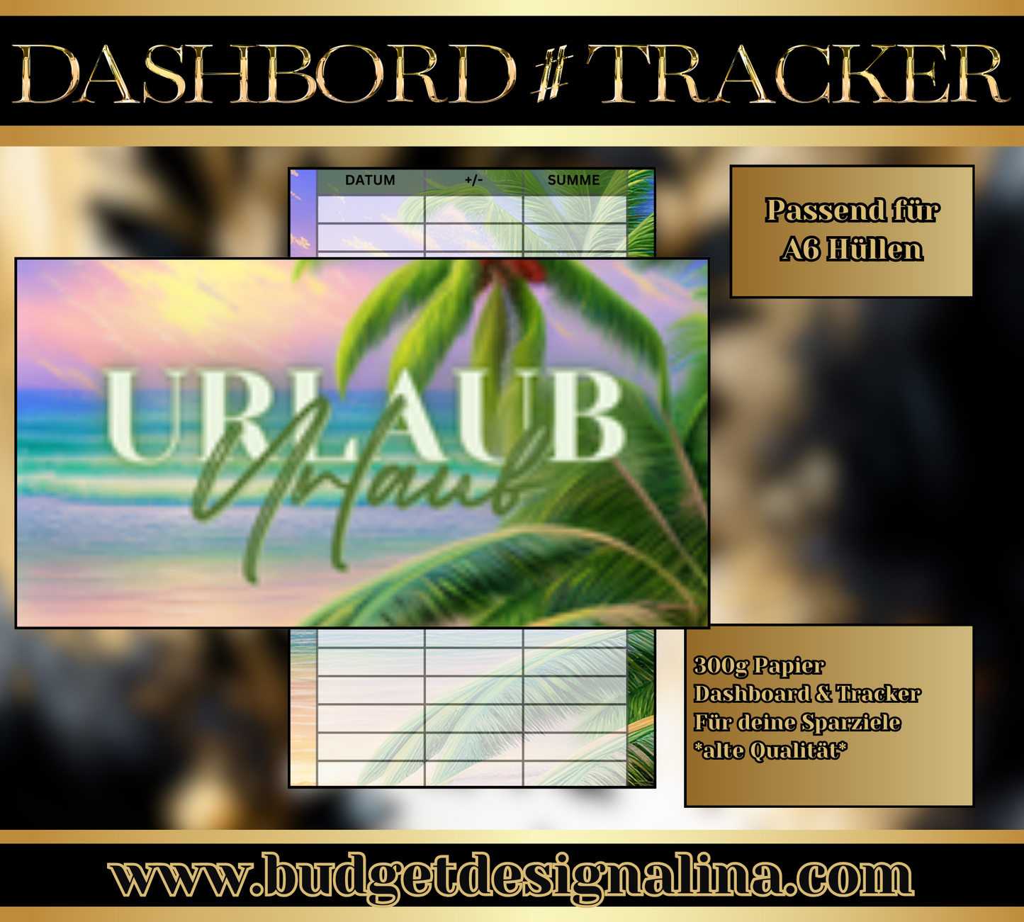 ABVERKAUF Dashboards & Tracker im Set für deine Sparziele