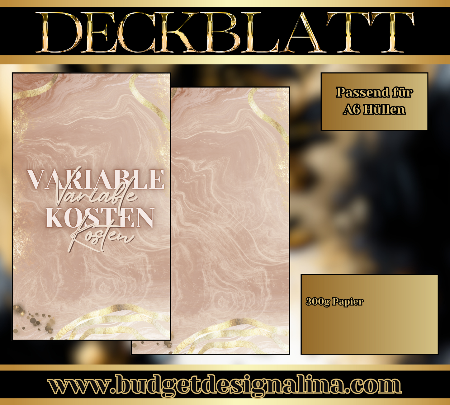 ABVERKAUF Deckblätter für deine Sparziele