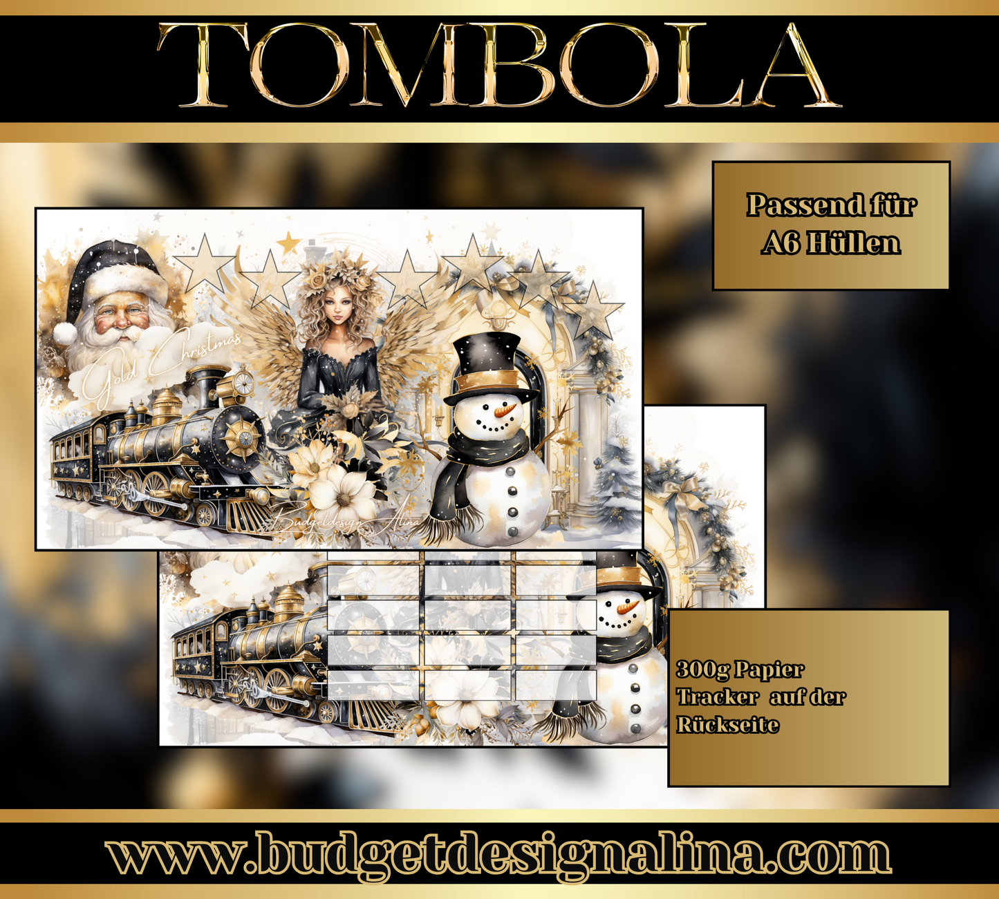 Gold Christmas Tombola