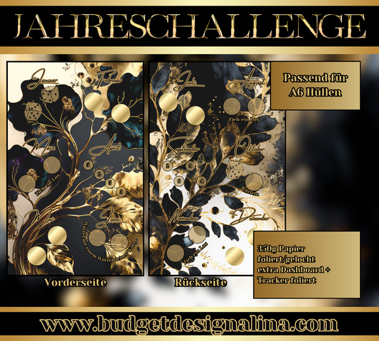 Mini Jahreschallenge Schwarz Gold