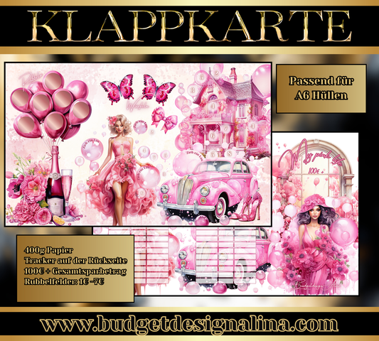 My pink life 3er Klappkarte