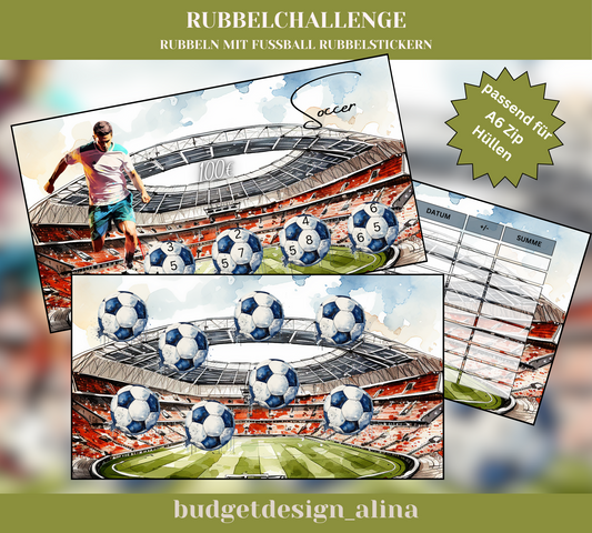 Soccer Fußball Rubbel/Abstreich Mixchallenge