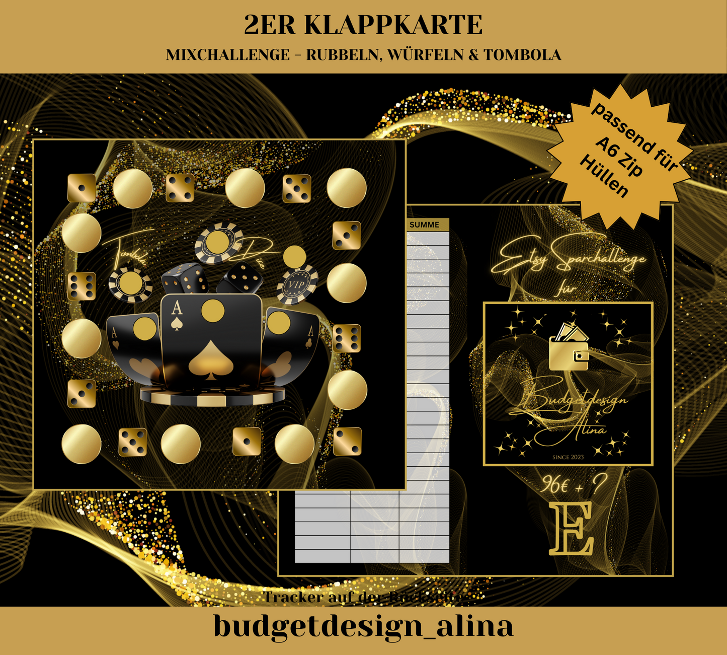 Etsy Sparchallenge 2er Klappkarte Mixchallenge