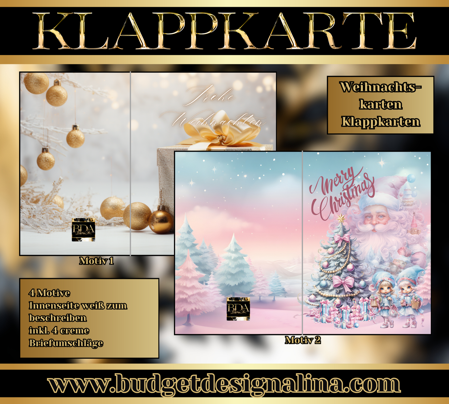 Weihnachtskarten Set