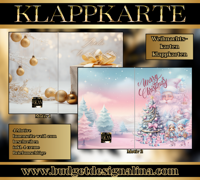 Weihnachtskarten Set