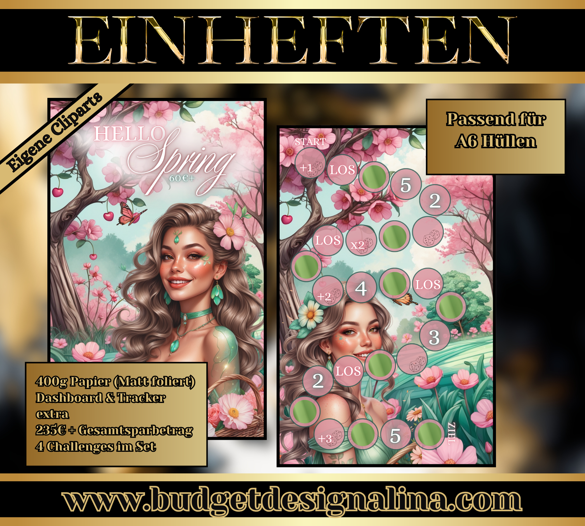 4 Jahreszeiten Set (4 Seasons) zum einheften