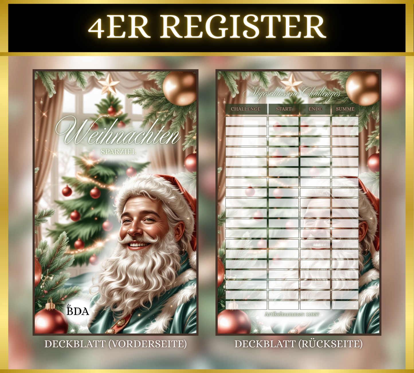 4er Register - Weihnachten