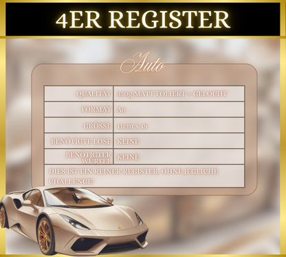 4er Register - Auto