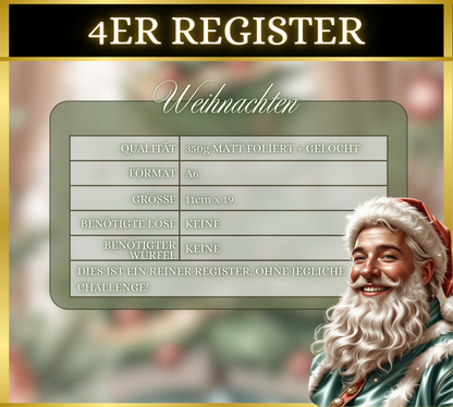 4er Register - Weihnachten