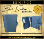 A6 Binder BLACK EDITION (glatte Struktur)