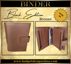 A6 Binder BLACK EDITION (grobe Struktur)
