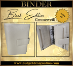 A6 Binder BLACK EDITION (glatte Struktur)