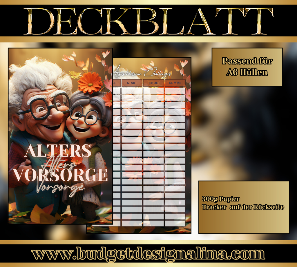 ABVERKAUF Deckblätter für deine Sparziele