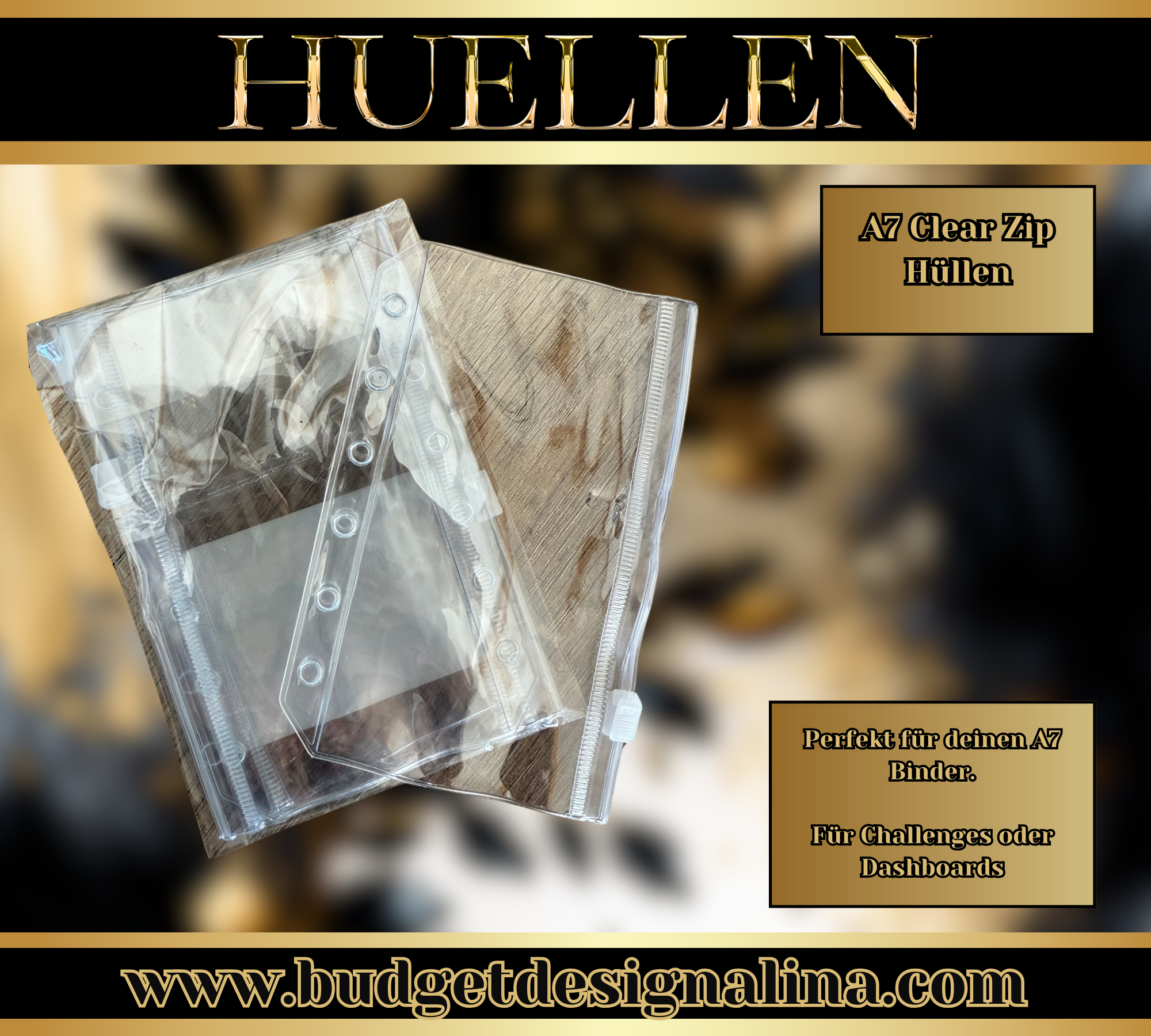 A7 Zip Hüllen Clear (5er Set)