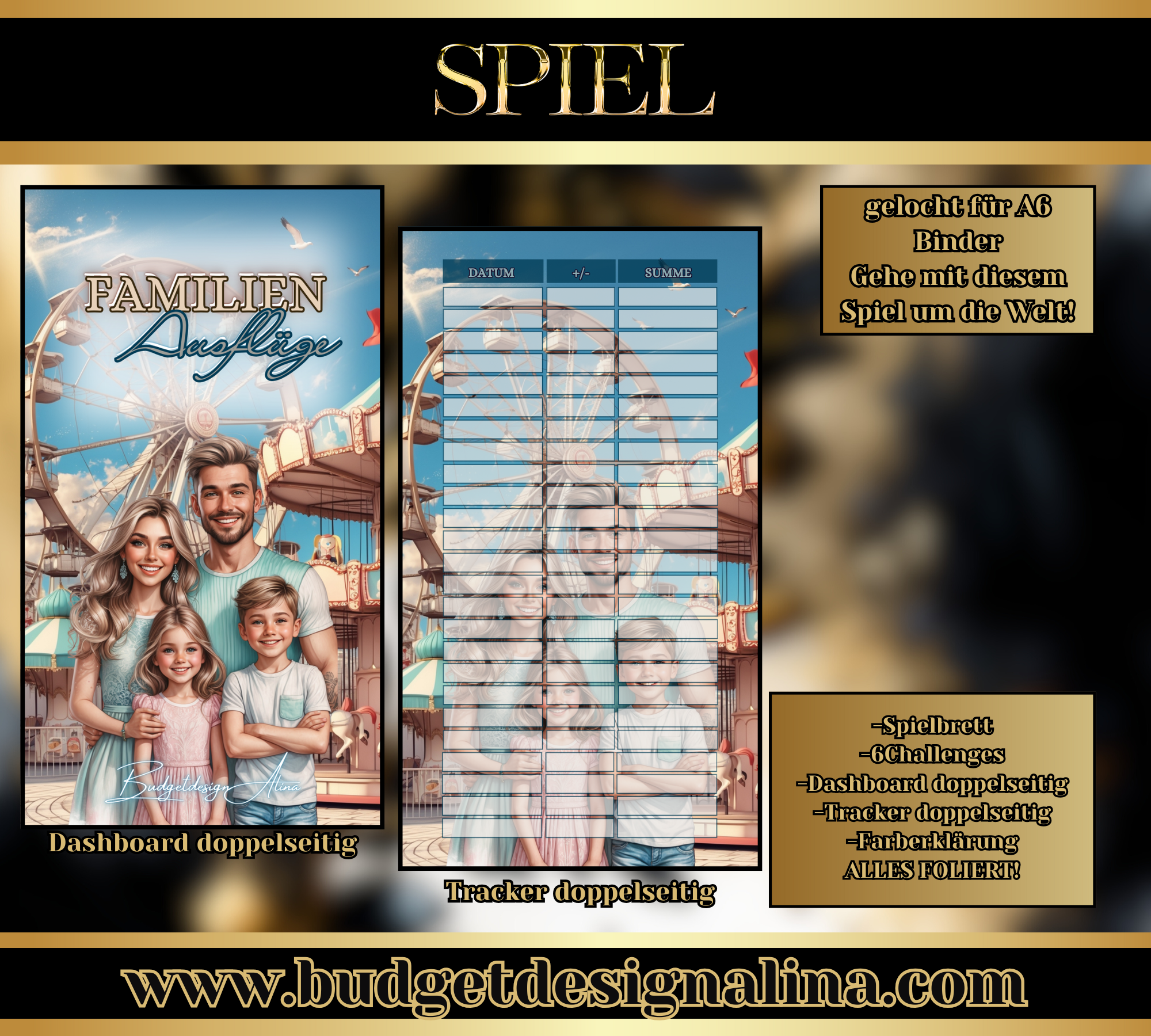 Familienausflüge Sparspiel (komplett foliert)