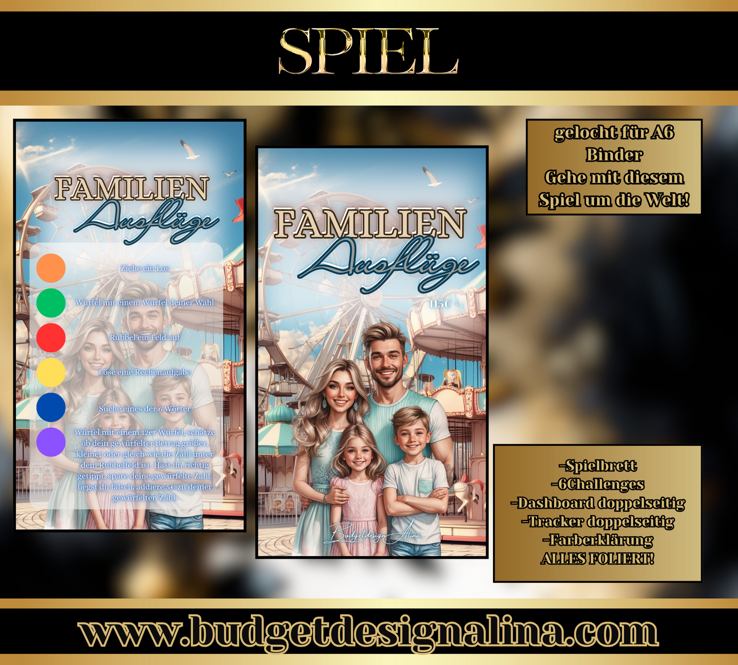 Familienausflüge Sparspiel (komplett foliert)