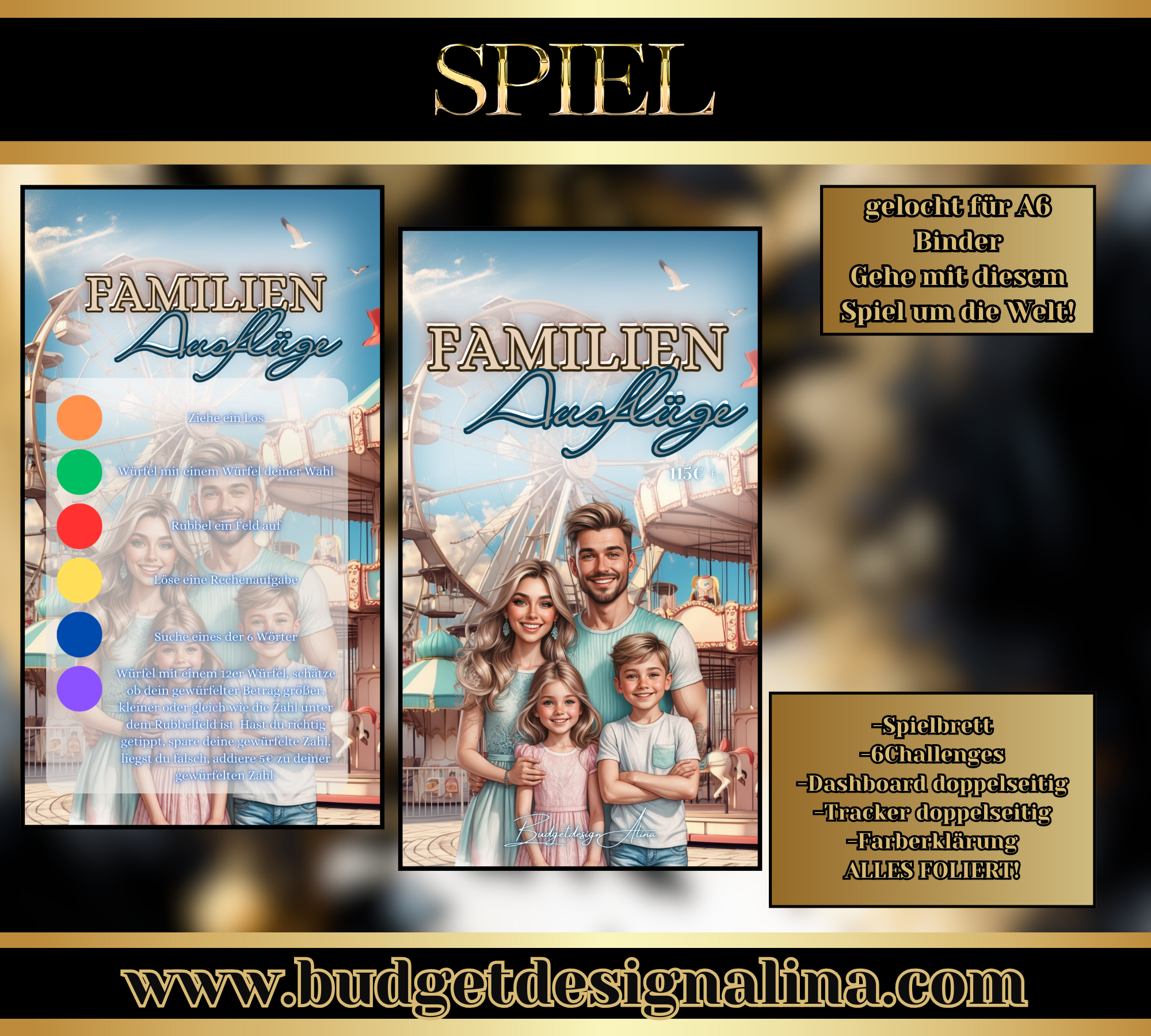 Familienausflüge Sparspiel (komplett foliert)