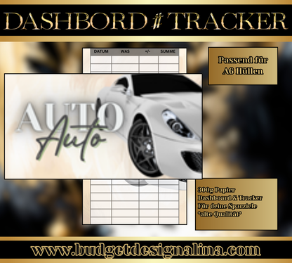 ABVERKAUF Dashboards & Tracker im Set für deine Sparziele