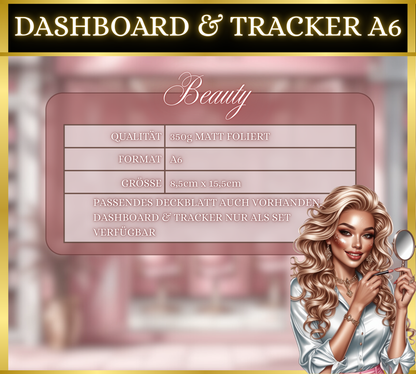 A6 Dashboard & Tracker MATT foliert - Beauty
