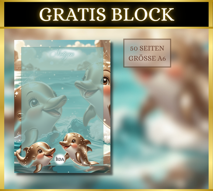 Block Sweet Dolphins A6