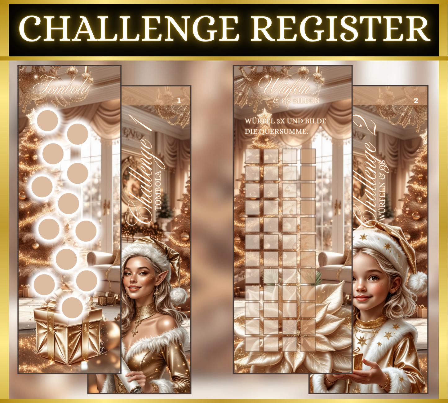 Register Challenges "Weihnachten" - Glittery Christmas