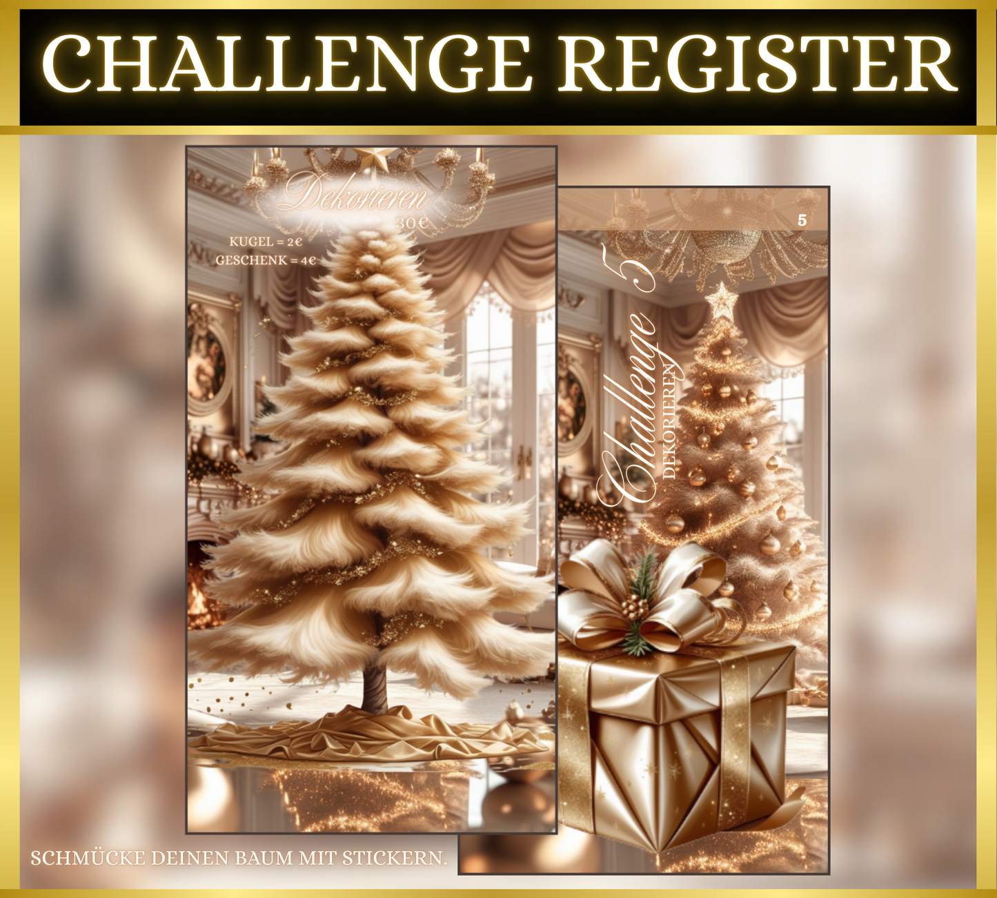 Register Challenges "Weihnachten" - Glittery Christmas