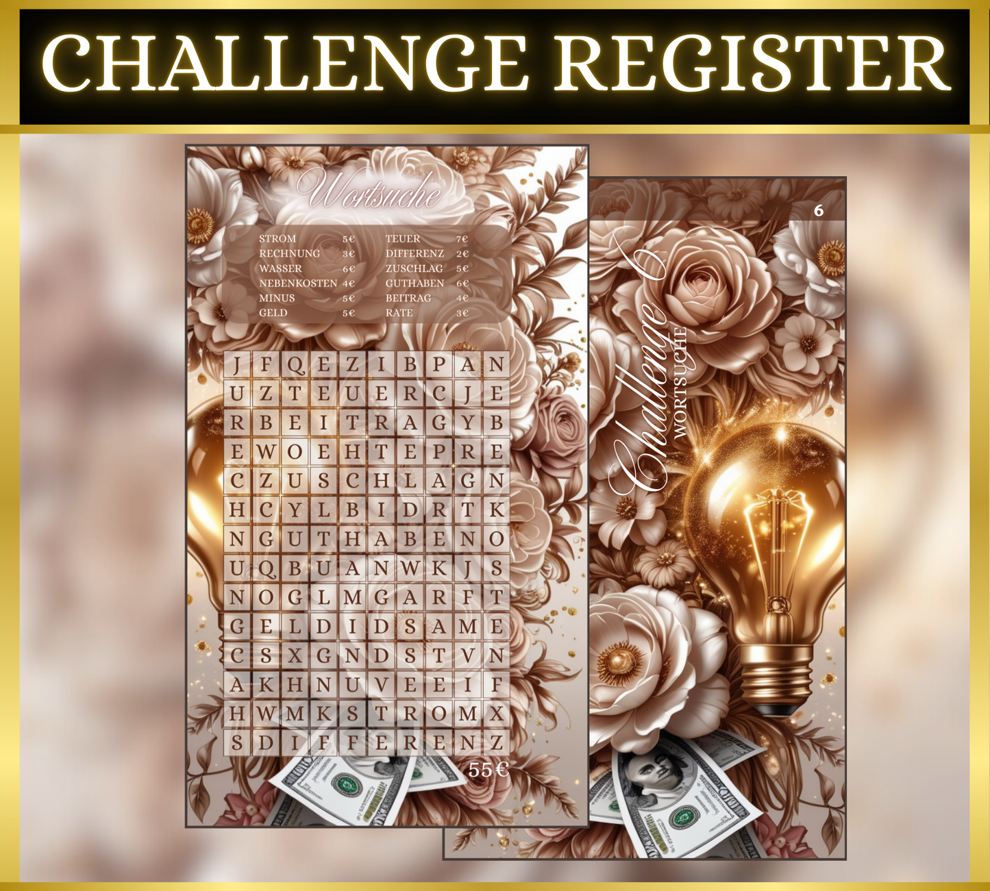 Register Challenges "Nachzahlungen" - Money Money Money