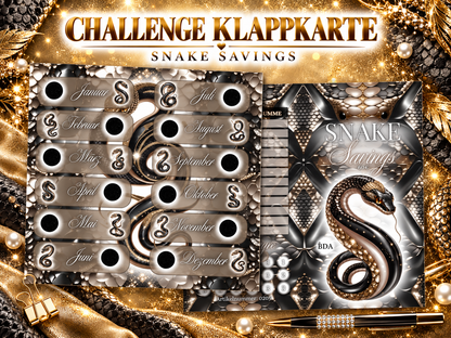 Snake Savings 2er Klappkarte