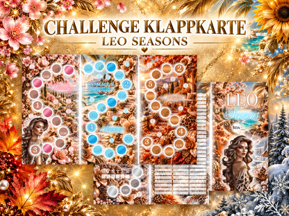 Leo Seasons Klappkarte