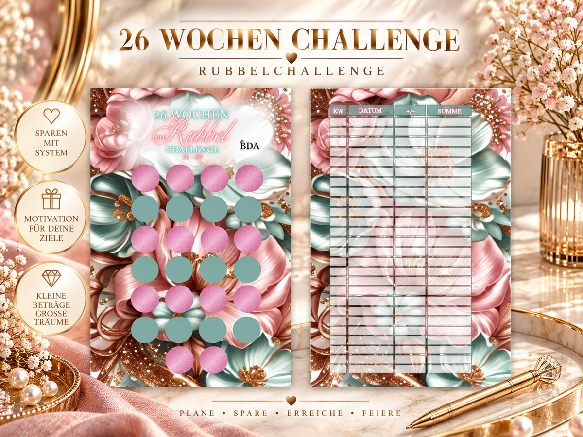 26 Wochen Rubbelchallenge