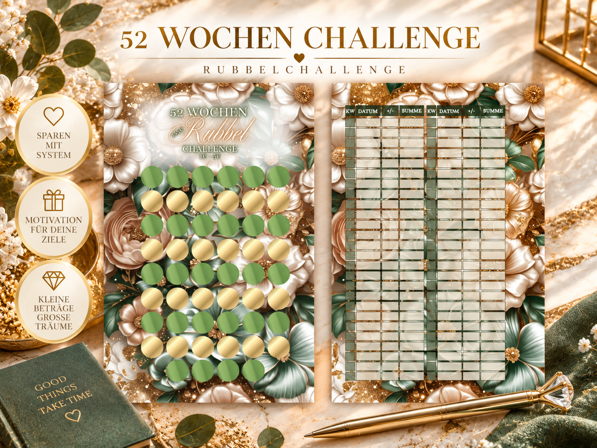 52 Wochen Rubbelchallenge