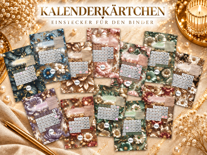 Kalenderkärtchen Flowers