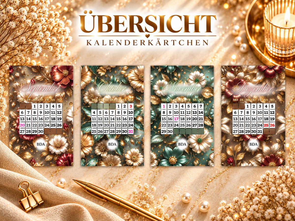 Kalenderkärtchen Flowers