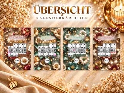 Kalenderkärtchen Flowers