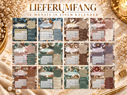 Tischkalender Flowers