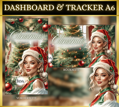 A6 Dashboard & Tracker MATT foliert - Christmas