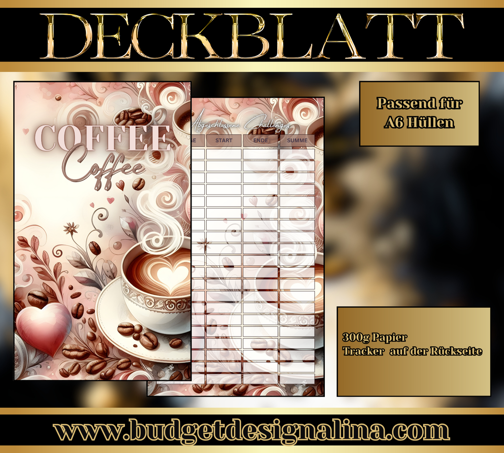 ABVERKAUF Deckblätter für deine Sparziele
