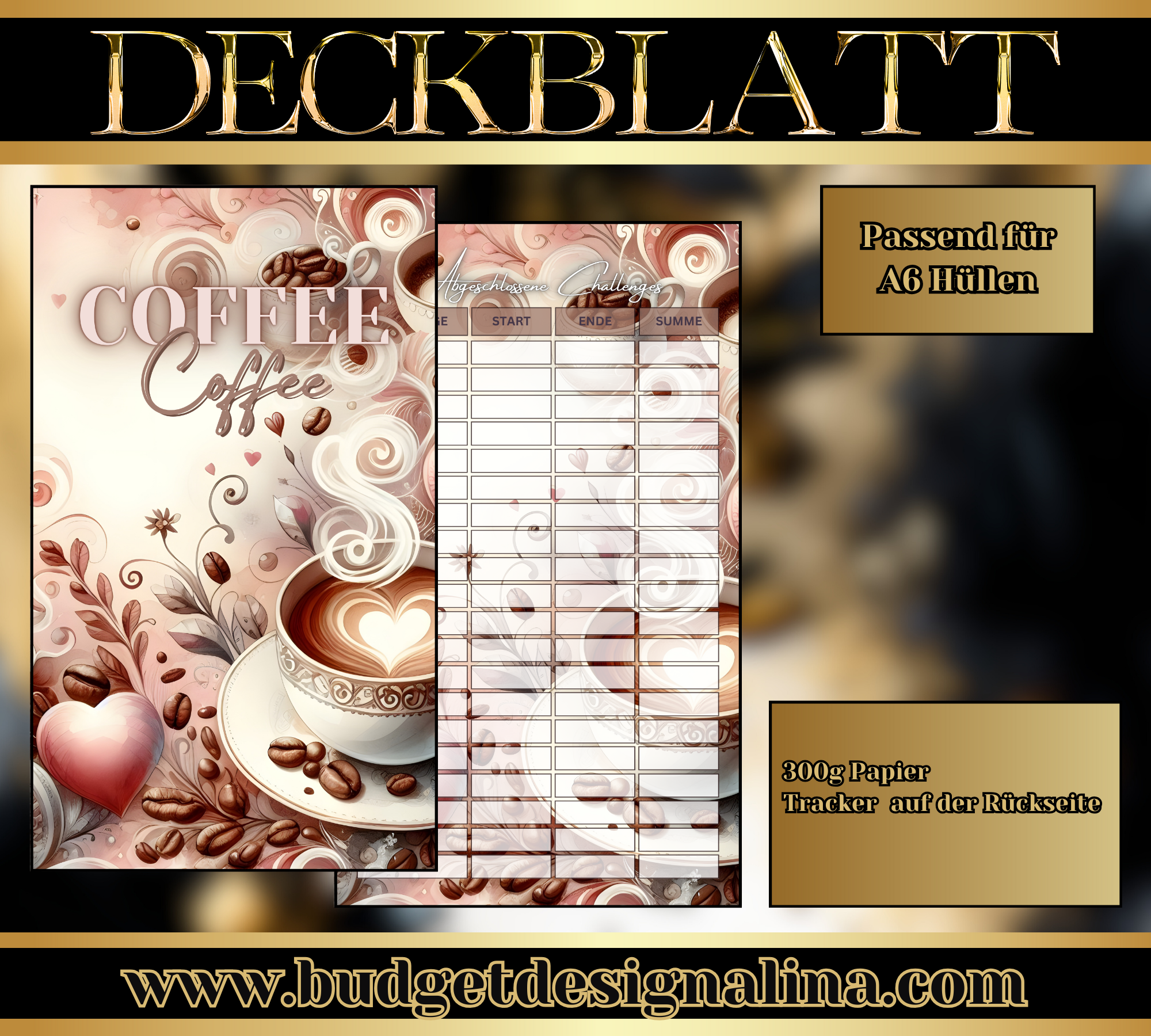ABVERKAUF Deckblätter für deine Sparziele