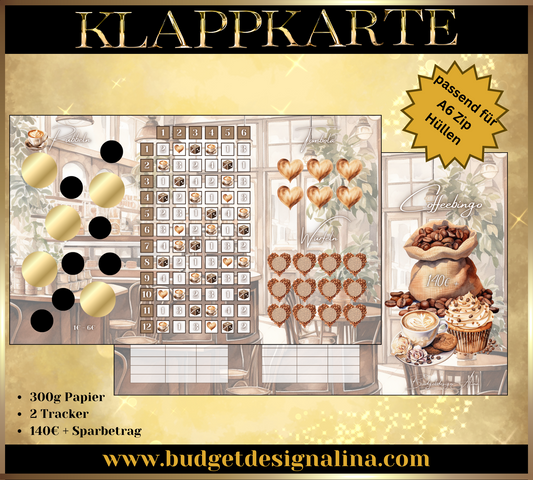 Coffeebingo 3er Klappkarte