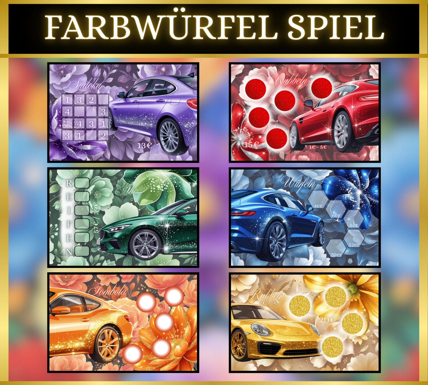 Colourful blooming Cars (komplett matt foliert)