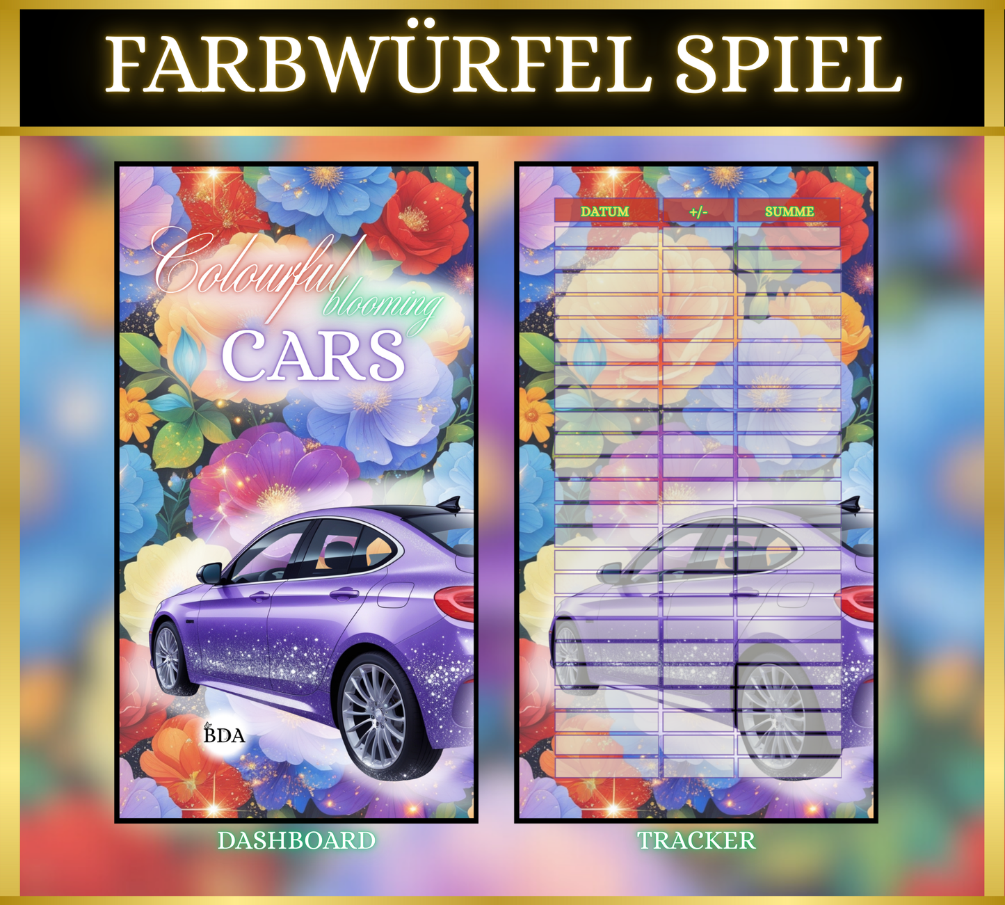 Colourful blooming Cars (komplett matt foliert)